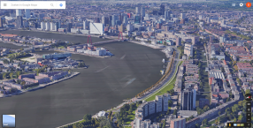 Rotterdam 3D in Google Maps afbeelding